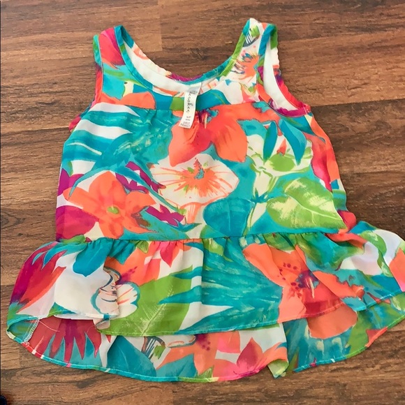 (4) CHEROKEE SPRING CHIFFON TOPS 6/7 & 7/8 - Picture 5 of 7